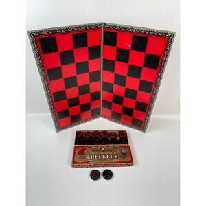 Vintage Transogram Checkers / Backgammon Board